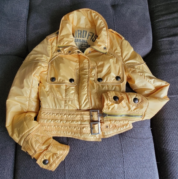sword fish | Jackets & Coats | Yellow Sword Fish Warm Jacket In Size Xs ...